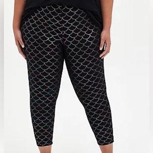 Torrid Black Lightweight Mermaid Scale Sleep Legging